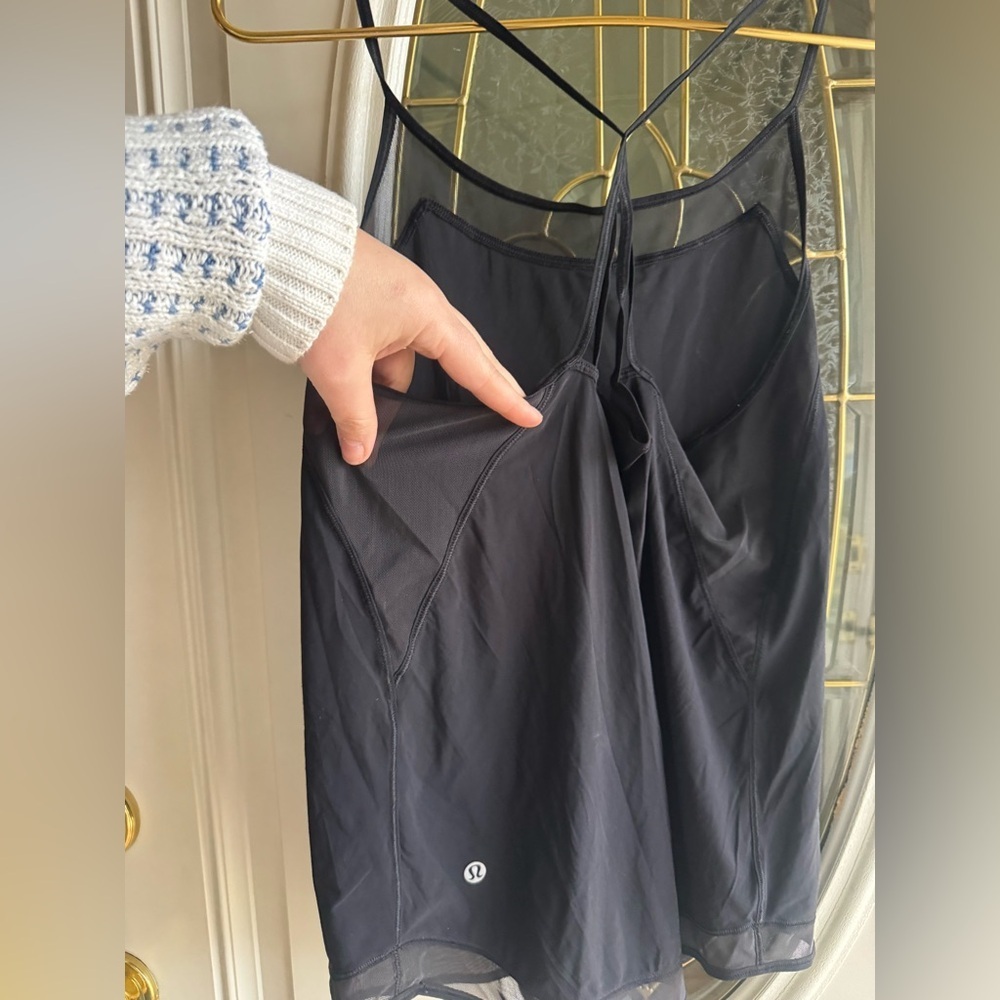Lululemon Mix And Mesh Tank Black 6 - Picture 7 of 8